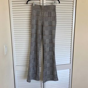 plaid flare pants